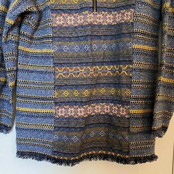 LUCKY Brand Women's Denim Fray Blouse Size Small - Picture 6 of 7